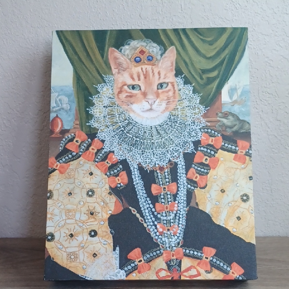 Orange and Black Cat Regal Clothing Portrait